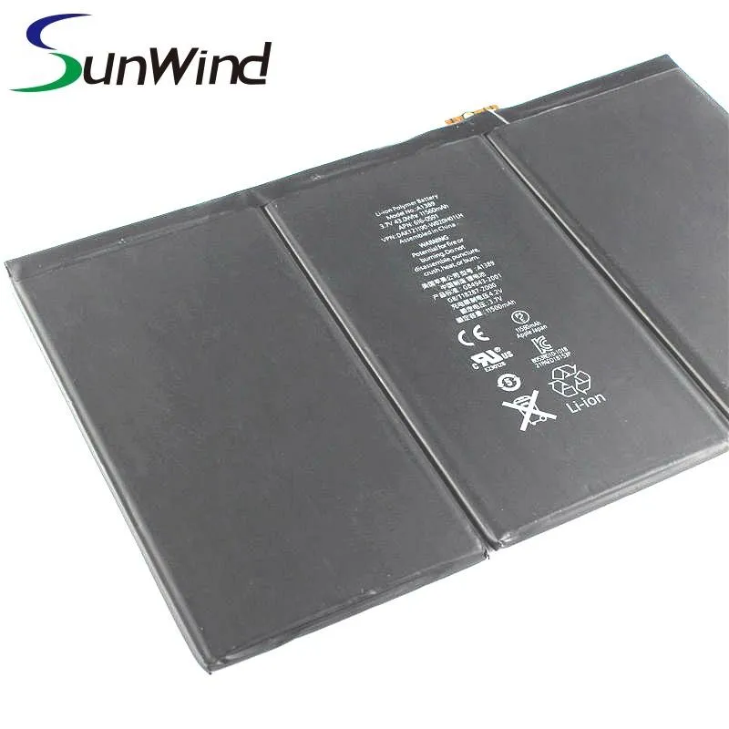 高容量 3.7V 11560mAh PC タブレット充電式バッテリー Apple iPad 3 iPad 4 A1389 A1416 用